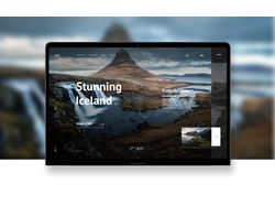 Дизайн сайта. Stunning Iceland
