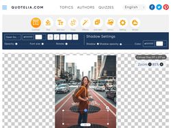 Адаптивная вёрстка редактора фотографий Quotelia