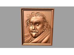 3d модель панно"Энштейн" для чпу