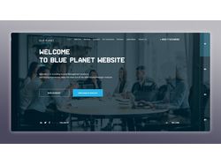 Сайт для агентства "Blue Planet"