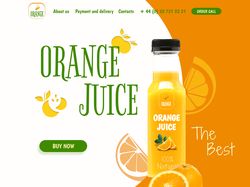 Лендинг по продаже апельсинового сока