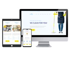 Адаптивная верстка лэндинга "Cleaning"