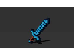 Меч и кирка из игры Minecraft