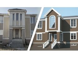 Facade design 3d. Дизайн фасада