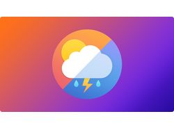 Главная иконка для приложения "Погода"