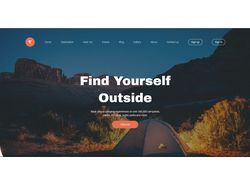 Camping Landing page