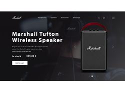 Первый экран колонки Marshall Tufton Speaker
