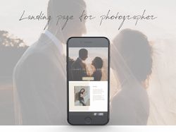 Landing page фотографа