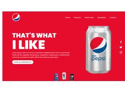 Верстка Pepsi