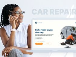 Landing page компании по ремонту тормозных колодок