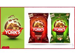 Разработка упаковки для шоколадных шариков Yorks