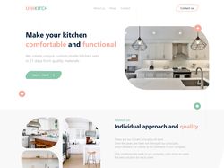 Дизайн сайта для компании Unikitch