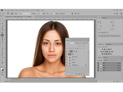 Экшен частотного разложения в Фотошопе