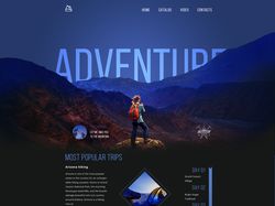 Travel company landing page