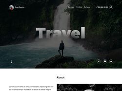 Landing page для тревел блоггера