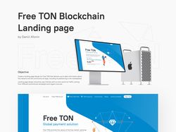 Free TON Blockchain Landing page