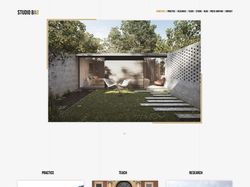 B.A.D. studio landing page minimalism