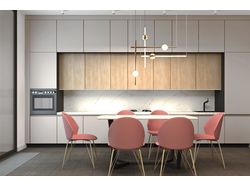 Дизайн проект кухни-гостиной в ЖК Зил Арт