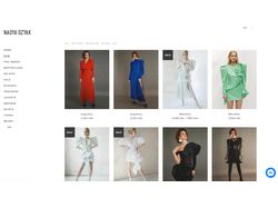 Сайт дизайнера одежды Надежды Дзяк