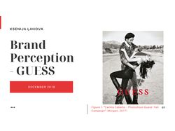Презентация на тему "Восприятие бренда GUESS"