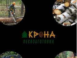 Презентация логотипа ООО"КРОНА" лесозаготовки