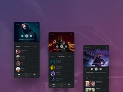 Концепт мобильного приложения Music Player