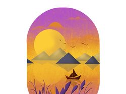 Иллюстрация пейзаж
