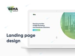 Sema - Дизайн Landing Page