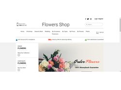 Верстка готового макета цветочного магазина