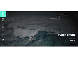 Адаптивная верстка Landing Page серфинг-агентства