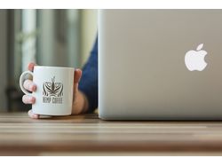 Логотип для сети кофеен "HEMP COFFEE"