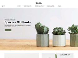 Лендинг сайта "Species of plants"