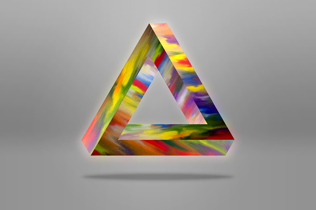 1д 2д 3д. Треугольник Пенроуза 3д. Треугольник Пенроуза секрет. Роджер Пенроуз треугольник. Треугольник Пенроуза 3д модель.