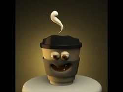 Coffee 3D character