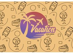 Vacation логотип для тур агенства