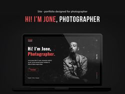 Дизайн лендинга для фотографа