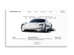 Баннер для Porsche taycan