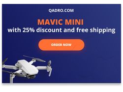 Баннер для продажи квадрокоптера для qadro.com