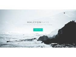 Лендинг Halcyon (слайдер, pop-up)