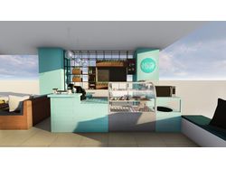Разработка пространства кофейни. SketchUp+Lumion