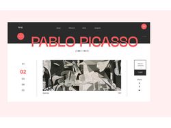 Редизайн сайта о Пабло Пикассо