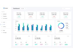 Dashboard with statistics ( 2 colors )