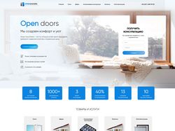 Адаптивная верстка и анимация сайта "Opendoors"