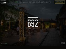Дизайн сайта для ресторана "692 secret garden"