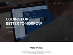 Лендинг для компании "Agencia"