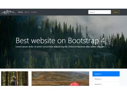 Макет на Bootstrap 4