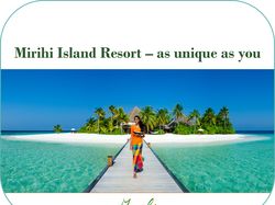 Mirihi Island Resort – as unique as you