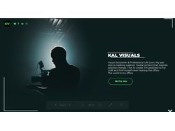 Дизайн сайта кинорежиссера «KAL VISUALS»