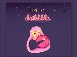 Иллюстрация для Dribbble
