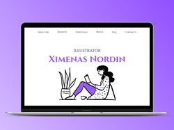 Сайт-визитка для иллюстратора